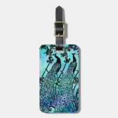 Peacocks Luggage Tag Bagagelabel (Voorkant verticaal)