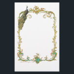 Peacocks met goudLijst  banketbakkerij Briefpapier<br><div class="desc">stijl ontwerp voor uitnodigingen, "Save the Date", groeten, menu's, briefpapier en geschenken. Dit prachtige gouden lijst met pauw is ook zo voor bruiden en vrijgezellenfeesten, bruiloften en verlovingsfeesten. Frans ontwerp framing van antiek print maakt een uniek ontwerp voor nu. Als u hulp nodig hebt bij het aanpassen of een speciale...</div>