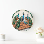 *Peacocks op het dak* Grote Klok (Huis)