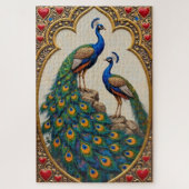 Peacocks Opulent Display of Valentine's Love Legpuzzel (Verticaal)
