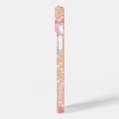 PEACOCKS, PINK WHITE SAKURA FLOWERS Japanse Floral Case-Mate iPhone Case (Achterkant / Links)