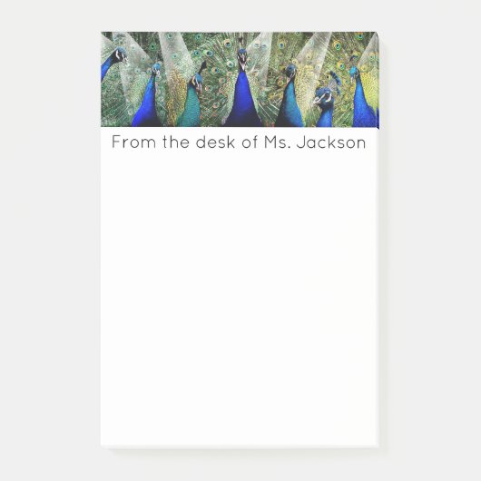 Peacocks Post-it® Notes (Voorkant)