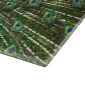 Peacock's Pride Glass snijplank (Hoek)