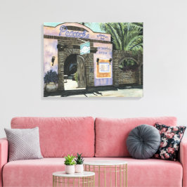 Peacocks Restaurant Schilderij Cabo San Lucas Canvas Afdruk