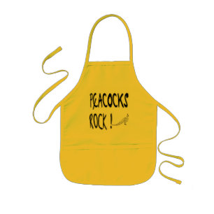Peacocks Rock! Apron Kinder Schort