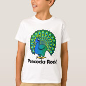 Peacocks Rock! T-shirt (Voorkant)