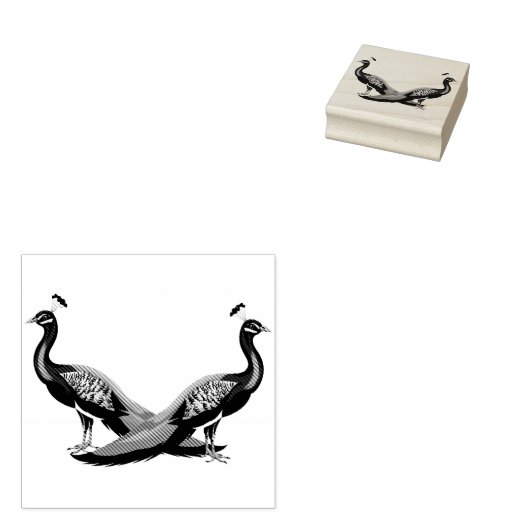 Peacocks Rubberstempel (Gestempeld)