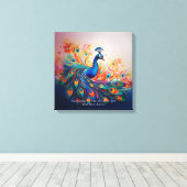 Peacock's Splendor Canvas Afdruk (Insitu (Houten vloer))