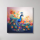 Peacock's Splendor Canvas Afdruk (Voorkant)