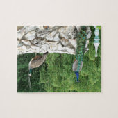 Peacocks Vogels Tuin Fotopuzzel met Geschenkdoos Legpuzzel (Horizontaal)