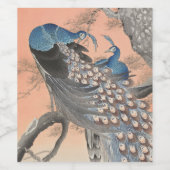 Peacocks Wijn Etiket (Enkel label)