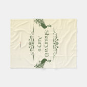 #Peacock'sILoveZazzleShaurya&AaryaFleeceBlanket Fleece Deken (Voorkant (Horizontaal))