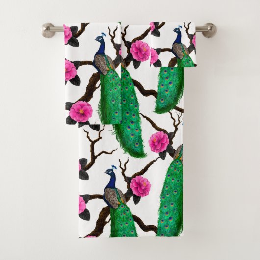 Peacocktuin Bad Handdoek (Insitu)
