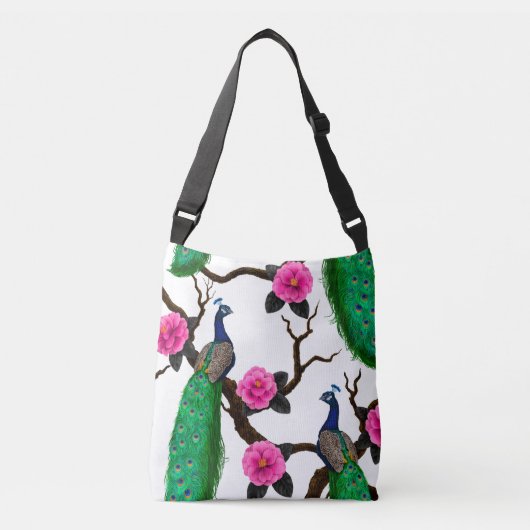 Peacocktuin Crossbody Tas (Voorkant)