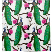 Peacocktuin Douchegordijn (Voorkant)