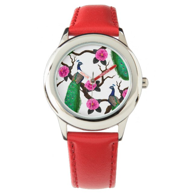 Peacocktuin Horloge (Voorkant)