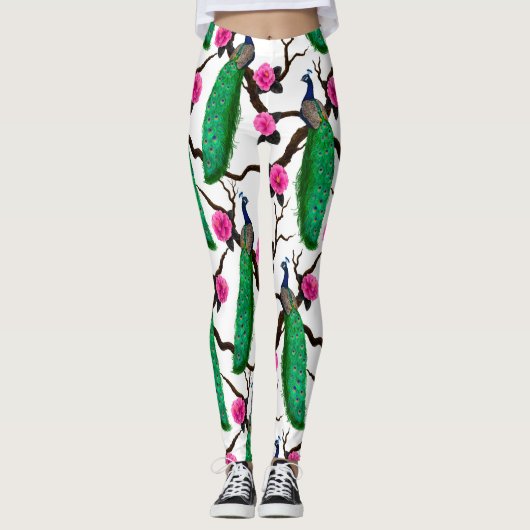 Peacocktuin Leggings (Voorkant)