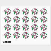 Peacocktuin Ronde Sticker (Vel)