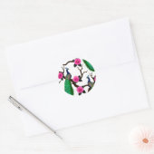 Peacocktuin Ronde Sticker (Envelop)