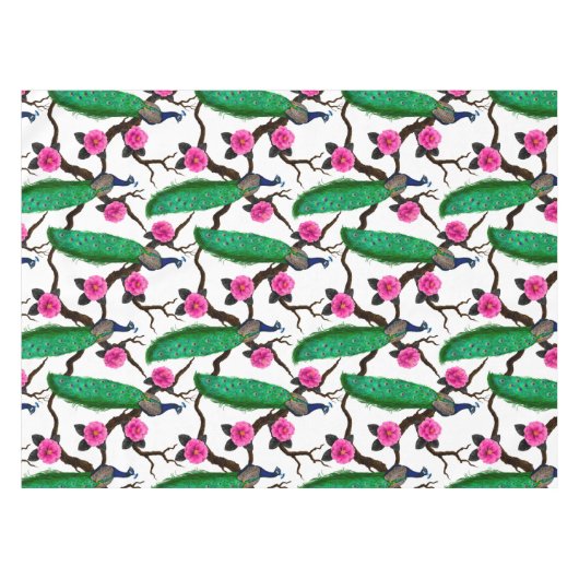 Peacocktuin Tafelkleed (Voorkant (Horizontaal))