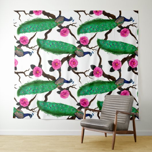 Peacocktuin Wandkleed (In Situ (horizontaal))