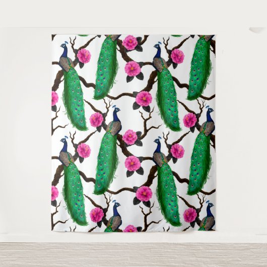 Peacocktuin Wandkleed (Voorkant)