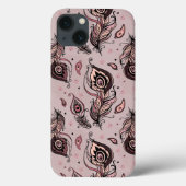 Peacockvederpatroon Case-Mate iPhone Case (Achterkant)