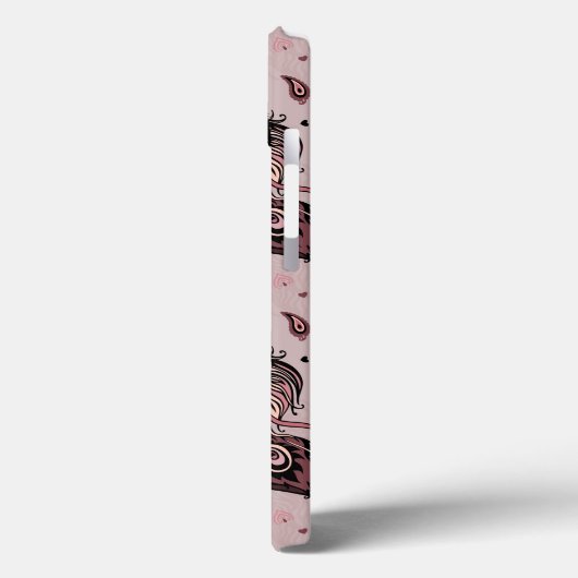 Peacockvederpatroon Case-Mate iPhone Case (Achterkant / Links)