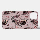 Peacockvederpatroon Case-Mate iPhone Case (Achterkant (horizontaal))