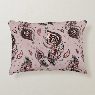 Peacockvederpatroon Decoratief Kussen