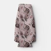 Peacockvederpatroon Flesjeskoeler (Voorkant)