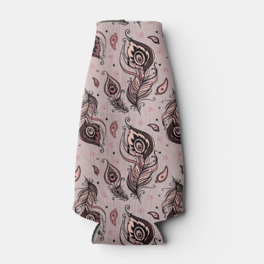 Peacockvederpatroon Flesjeskoeler (Voorkant)