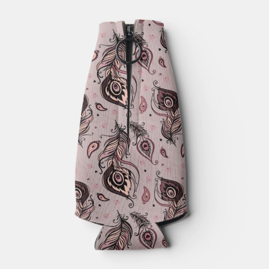 Peacockvederpatroon Flesjeskoeler (Achterkant)