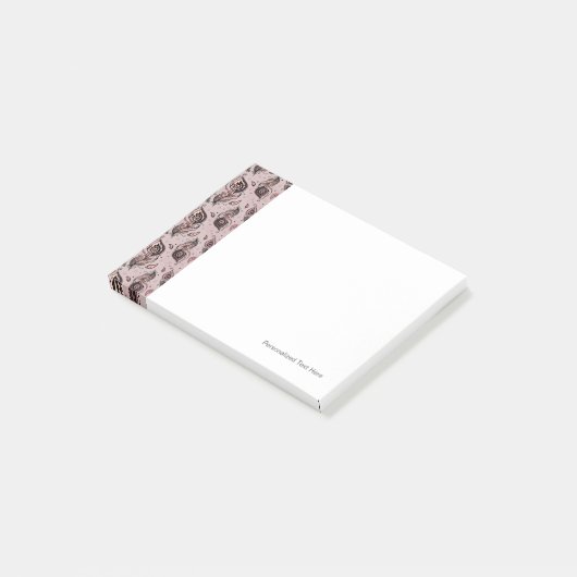 Peacockvederpatroon Post-it® Notes (Schuin)