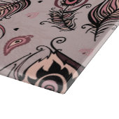 Peacockvederpatroon Snijplank (Hoek)