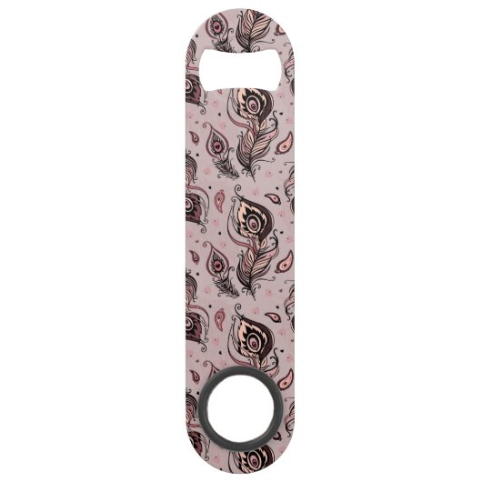 Peacockvederpatroon Speed Flessenopener (Voorkant)