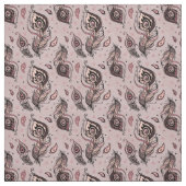 Peacockvederpatroon Stof (Swatch)