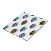 Peacockvederpatroon Tegeltje (Zijkant)