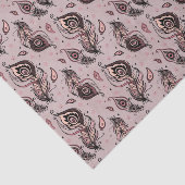 Peacockvederpatroon Tissuepapier (Detail)