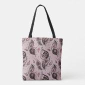 Peacockvederpatroon Tote Bag (Achterkant)