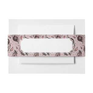 Peacockvederpatroon Uitnodigingen Wikkel