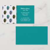 Peacockvederpatroon Visitekaartje (Voorkant / Achterkant)