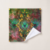 Peacockvedervlinder Victoriaans elegant paars Bad Handdoek (Wasdoekje)