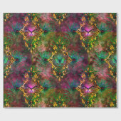 Peacockvedervlinder Victoriaans elegant paars Cadeaupapier (Vlak)