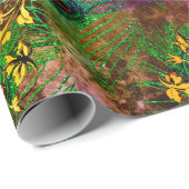 Peacockvedervlinder Victoriaans elegant paars Cadeaupapier (Rol Hoek)