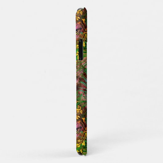 Peacockvedervlinder Victoriaans elegant paars Case-Mate iPhone Case (Achterkant/rechts)