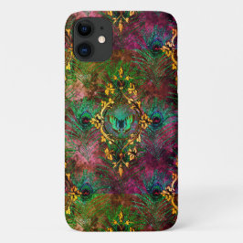 Peacockvedervlinder Victoriaans elegant paars Case-Mate iPhone Case