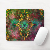 Peacockvedervlinder Victoriaans elegant paars Muismat (Met muis)