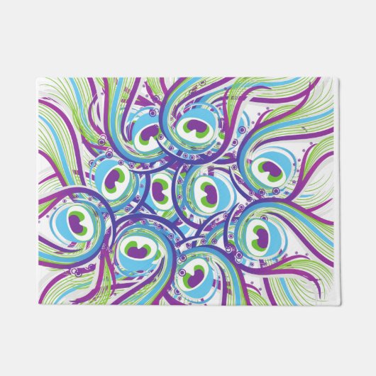 Peacockveer deurmat (Voorkant)