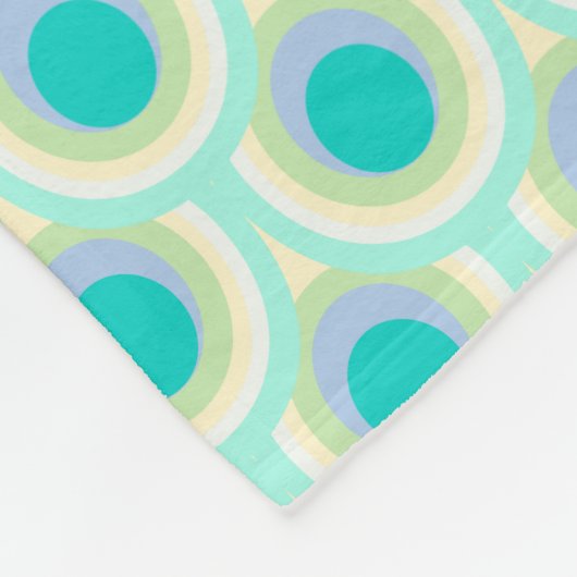 Peacockveer ovaal ovaal aqua blauwgroen deken (Hoek)